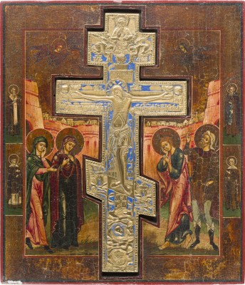 Auction 147<br>GROSSE STAUROTHEK MIT DER KREUZIGUNG CHRISTI