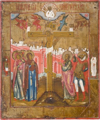 Auction 147<br>IKONE MIT DER KREUZIGUNG CHRISTI