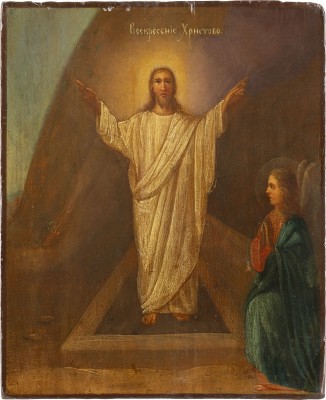 Auction 147<br>IKONE MIT DER AUFERSTEHUNG CHRISTI