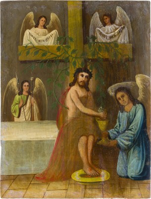 Picture SELTENE IKONE MIT CHRISTUS 'DER WAHRE WEINSTOCK'