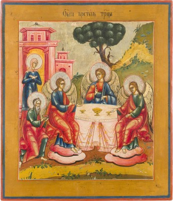 Picture IKONE MIT DER ALTTESTAMENTLICHEN DREIFALTIGKEIT