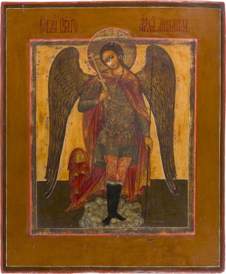 Auktion 147<br>IKONE MIT DEM ERZENGEL MICHAEL