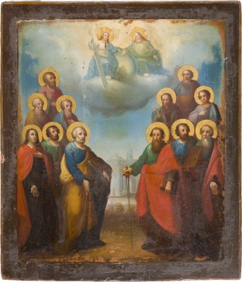 Auktion 147<br>IKONE MIT DEN ZWÖLF APOSTELN