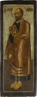 Auction 147<br>MONUMENTALE IKONE MIT DEM APOLSTEL PAULUS AUS EINER KIRCHEN-IKONOSTASE