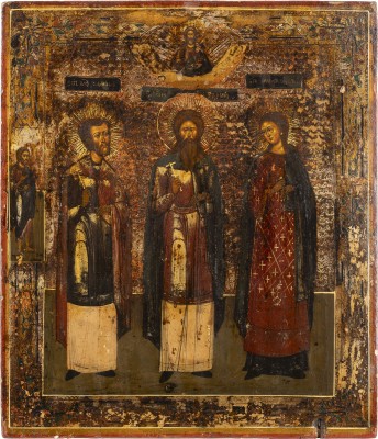 Picture IKONE MIT DEN HEILIGEN SAMON, GURIJ UND AVIV
