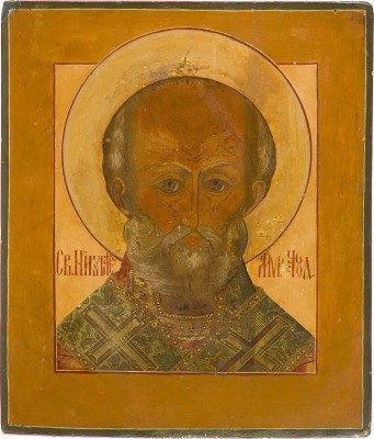 Auction 147<br>IKONE MIT DEM HEILIGEN NIKOLAUS VON MYRA