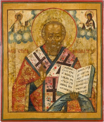 Bild KLEINE IKONE MIT DEM HEILIGEN NIKOLAUS VON MYRA