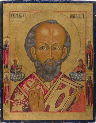 Picture GROSSFORMATIGE IKONE MIT DEM HEILIGEN NIKOLAUS VON MYRA