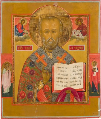 Picture GROSSFORMATIGE IKONE MIT DEM HEILIGEN NIKOLAUS VON MYRA