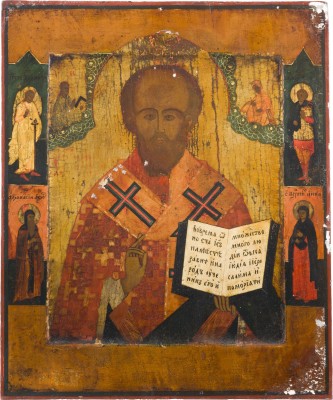 Bild IKONE MIT DEM HEILIGEN NIKOLAUS VON MYRA