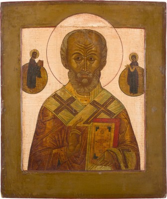 Auktion 147<br>IKONE MIT DEM HEILIGEN NIKOLAUS VON MYRA