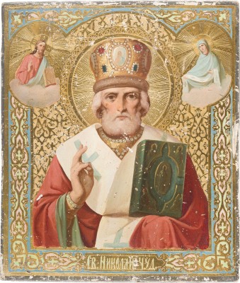 Bild IKONE MIT DEM HEILIGEN NIKOLAUS VON MYRA