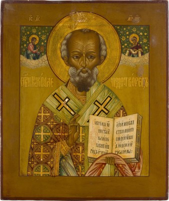 Bild GROSSE IKONE MIT DEM HEILIGEN NIKOLAUS VON MYRA