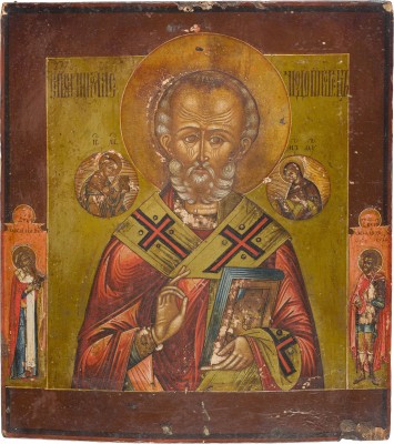 Bild IKONE MIT DEM HEILIGEN NIKOLAUS VON MYRA