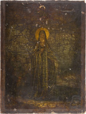 Auction 147<br>GROSSE DATIERTE IKONE MIT DEM HEILIGEN ANTONIOS