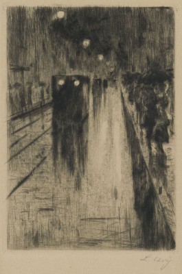 Bild 'LEIPZIGERSTRASSE IM REGEN' (UM 1920)