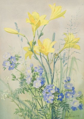 Auktion 149<br>KONVOLUT MIT 3 AQUARELLEN (1954)