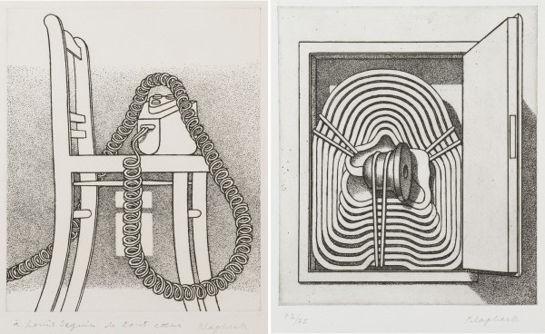 Auktion 149<br>PAAR RADIERUNGEN ('REPRESSION' / 'DER PASCHA', 1976)