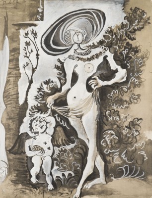 Picture 'VENUS ET L'AMOUR VOLEUR DE MIEL (D'APRES CRANACH L'ANCIEN)' (UM 1957)
