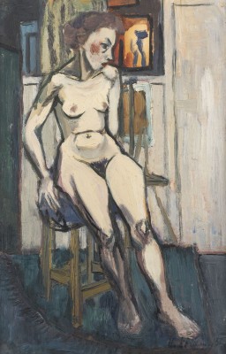 Bild 'AKT AUF HOCKER' (1950)