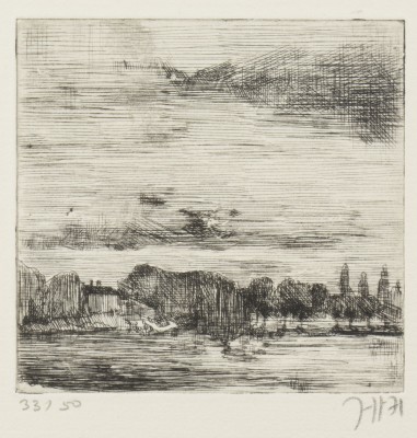 Bild 'ABEND AN DER ELBE (NACH J.C. DAHL)' (1971)