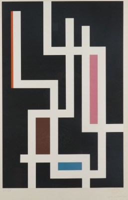 Bild 'BANDWERK WEISS AUF SCHWARZ' (1973)