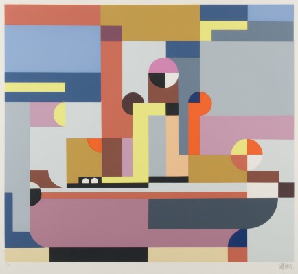Bild GEOMETRISCHE KOMPOSITION (DAMPFSCHIFF) (1973)
