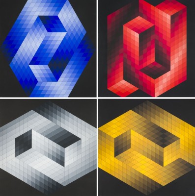 Auktion 149<br>4 BLÄTTER AUS DER SERIE 'GESTALT' (1970)