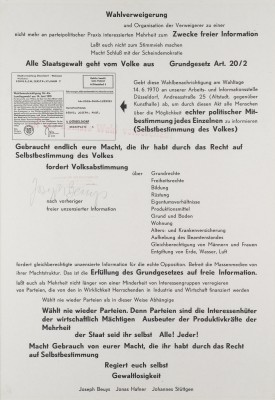 Bild 'WAHLVERWEIGERUNG' (1979)