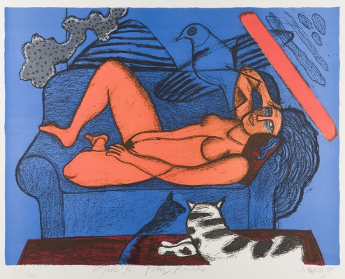 Picture FEMME AU DIVAN BLEU (1987)
