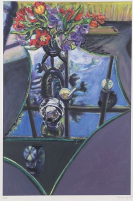 Bild 'GLASTISCH MIT BLUMEN II' (2009)