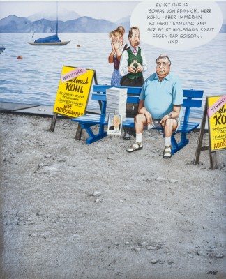 Auction 149<br>SAMMLERKONVOLUT MIT 26 KARIKATUREN FÜR DIE ZEITSCHRIFT 'STERN' (INKL. 1 ZEICHNUNG)