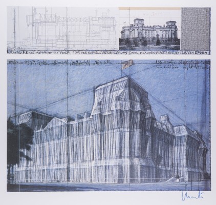 Picture 'WRAPPED REICHSTAG (PROJECT FOR BERLIN)' (1993)