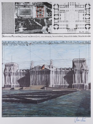 Picture 'WRAPPED REICHSTAG, PROJECT FOR BERLIN' (1994)