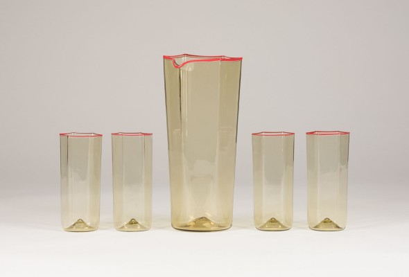 Picture KRUG UND VIER BECHER 'ESAGONALI'