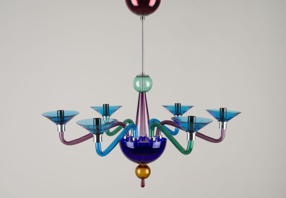 Picture MEHRFARBIGER MURANO KRONLEUCHTER