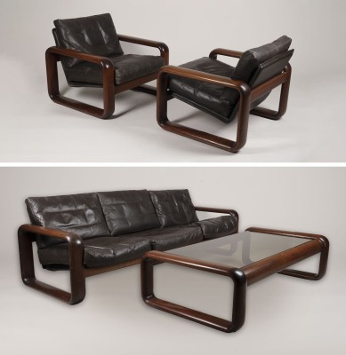 Auction 149<br>ROSENTHAL SOFAGRUPPE MODELL 'HOMBRE' - ZWEI SESSEL, SOFA UND COUCHTISCH