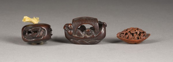 Bild DREI RYUSA-MANJU NETSUKE