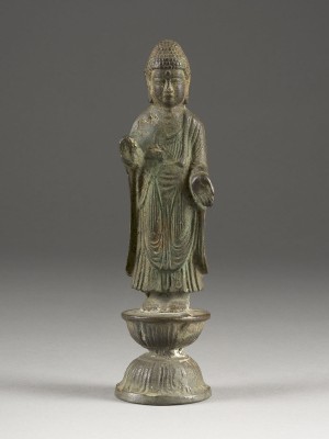 Picture EINE BRONZEFIGUR VON AMIDA NYORAI