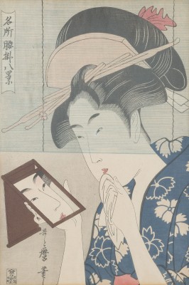 Bild KITAGAWA UTAMARO, SCHÖNHEIT MIT SPIEGEL