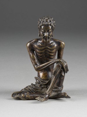 Auktion 148<br>EINE FIGUR DES ASCETISCHEN SHAKYAMUNI BUDDHA AUS BRONZE