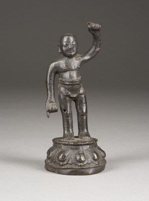 Auktion 148<br>EINE BRONZEFIGUR EINES BUDDHA ALS KNABEN
