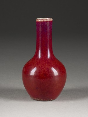 Picture EINE KLEINE FLAMMGLASIERTE FLASCHENVASE