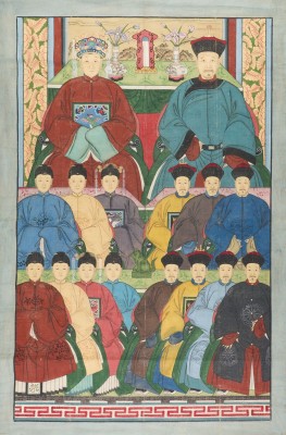 Picture EIN GROSSES CHINESISCHES AHNENGRUPPENPORTRÄT