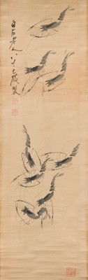 Picture QI BAISHI (MIT UNTERSCHRIFT VON), ACHT GARNELEN