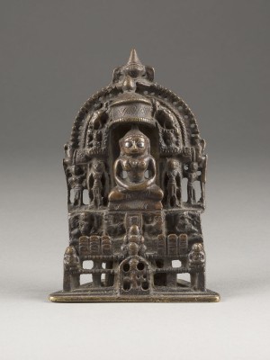 Picture EIN JAIN-ALTAR MIT TIRTANKARA AUS KUPFER