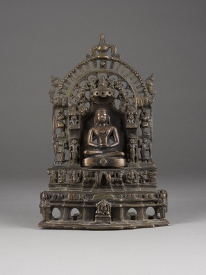 Picture EIN GROSSER JAIN-ALTAR DES TIRTHANKARA AUS KUPFERBRONZE