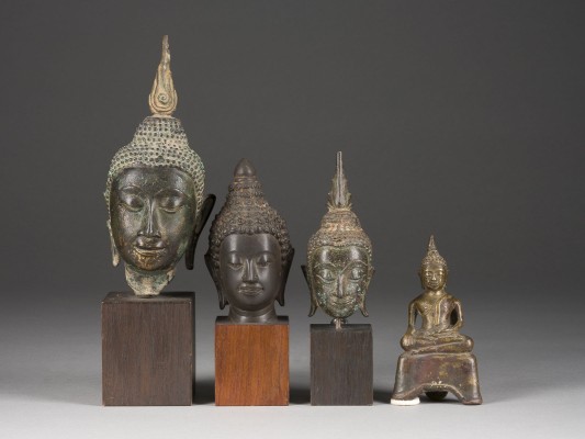 Picture EIN VIERTEILIGES KONVOLUT VON THAI BRONZEN