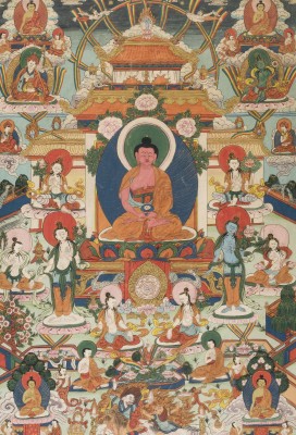 Bild EIN THANGKA MIT DER DARSTELLUNG VON BUDDHA SHAKYAMUNI