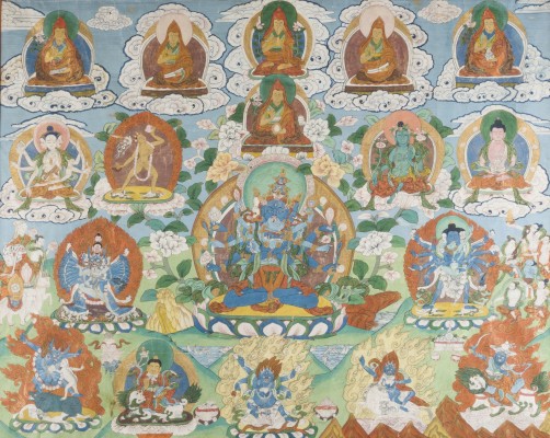 Bild EIN THANGKA MIT DER DARSTELLUNG VON GUHYASAMAJA